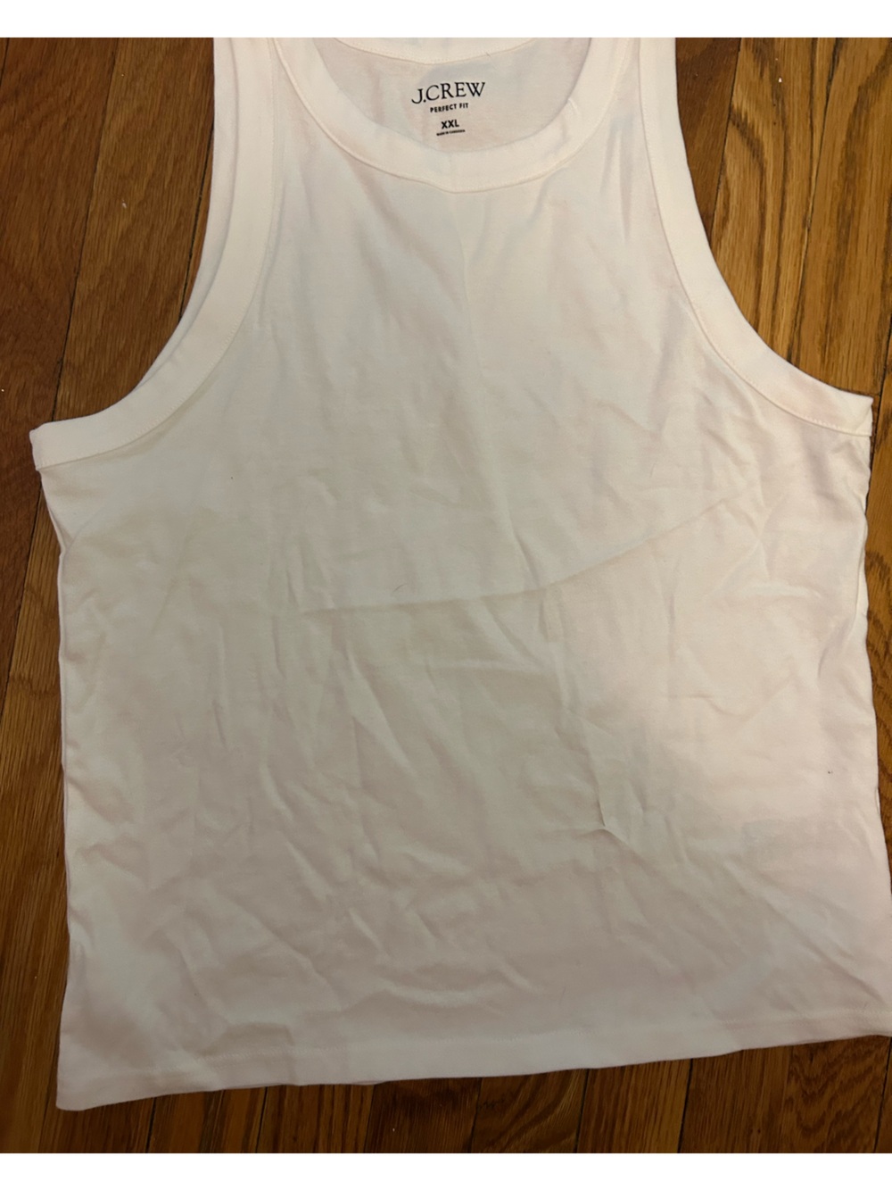 J. Crew Classic Sleeveless White Tank Top